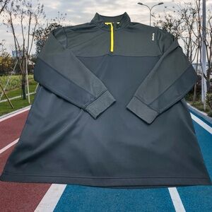 Reebok Fleece Lined 3/4 Zip Pullover
Navy Blue. Size : 2XLT